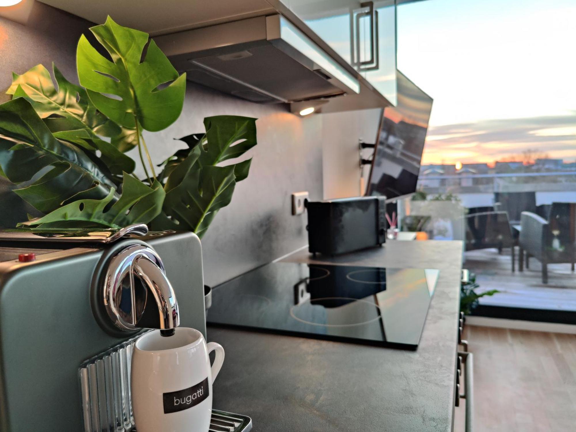 Maisonette-Penthouse Inklusive Whirlpool Ueber Den Daechern Von マクデブルク エクステリア 写真